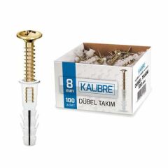 KALİBRE DÜBELİ 100LÜ TAKIM BEYAZ