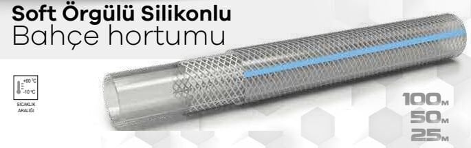 SOFT  SİLİKONLU ÖRGÜLÜ HORTUM 1/2(100 MT)
