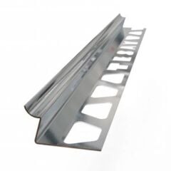 SERAMİK PROFİLİ 12 MM PASLANMAZ ÇELİK İÇ KÖŞE AÇIK OVAL AYNA 2,44 MT