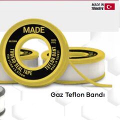 TEFLON BANT 12 MM * 8 MT (GAZ) YERLİ ÜRETİM TAM METRAJ