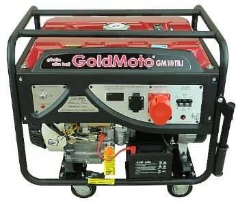 GOLDMOTO GM10TBJ 10 KVA TRİVAZE MARŞLI VE İPLİ BENZİNLİ JENERATÖR 380V