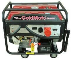 GOLDMOTO GM10TBJ 10 KVA TRİVAZE MARŞLI VE İPLİ BENZİNLİ JENERATÖR 380V