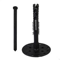 MANTOLAMA DÜBELİ PLASTİK ÇİVİLİ 10 CM SİYAH (500 LÜ)