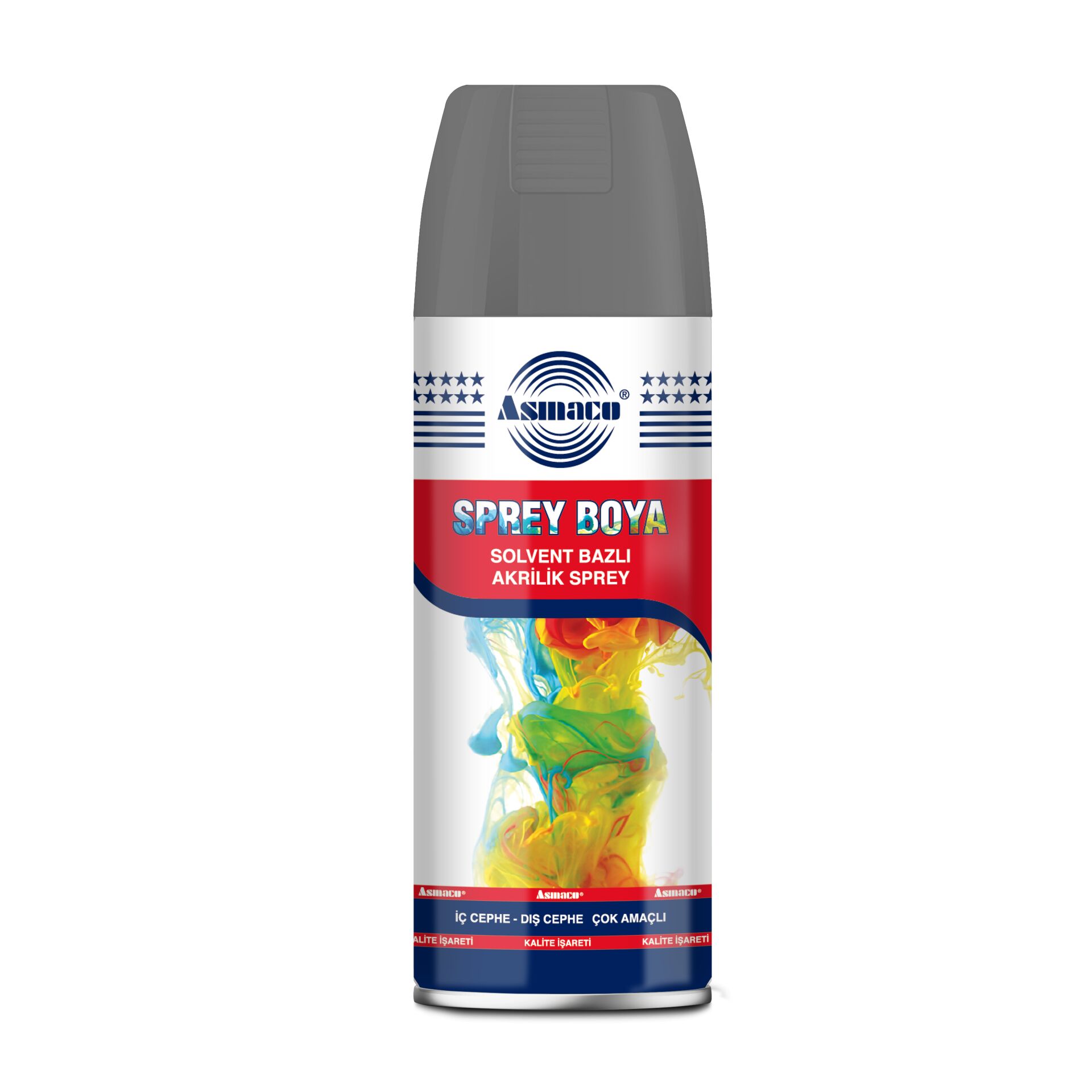 ASMACO AKRİLİK SPREY BOYA ORTA GRİ 7015 400ML