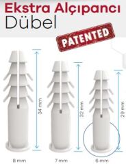 EKSTRA ALÇIPANCI DÜBEL 7MM 500'LÜ
