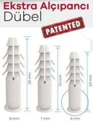 EKSTRA ALÇIPANCI DÜBEL 8MM 500'LÜ
