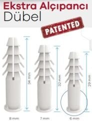 EKSTRA ALÇIPANCI DÜBEL 8MM 500'LÜ