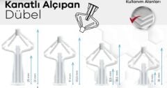 KANATLI ALÇIPAN DÜBEL 3MM 250Lİ