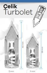 ÇELİK TURBOLET 11X28MM 100LÜ