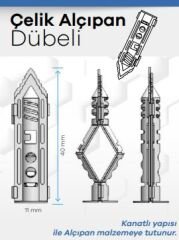 ÇELİK ALÇIPAN DÜBELİ 11MM 100LÜ