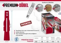 PREMİUM DÜBEL 8MM 200LÜ