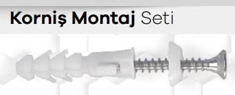 KORNİŞ MONTAJ SETİ 100LÜ