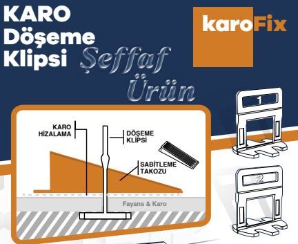 SEVİYE DERZ ARTISI KAROFİX 2 MM (250'Lİ)