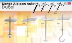 DENGE ALÇIPAN ASKI DÜBEL DEN3 8X100 DÜZ CİVATA 50Lİ