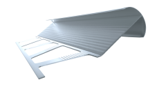 SERAMİK PROFİLİ ÇİFT TARAFLI ALÜMİNYUM 10 MM PARLAK (2,70MT)