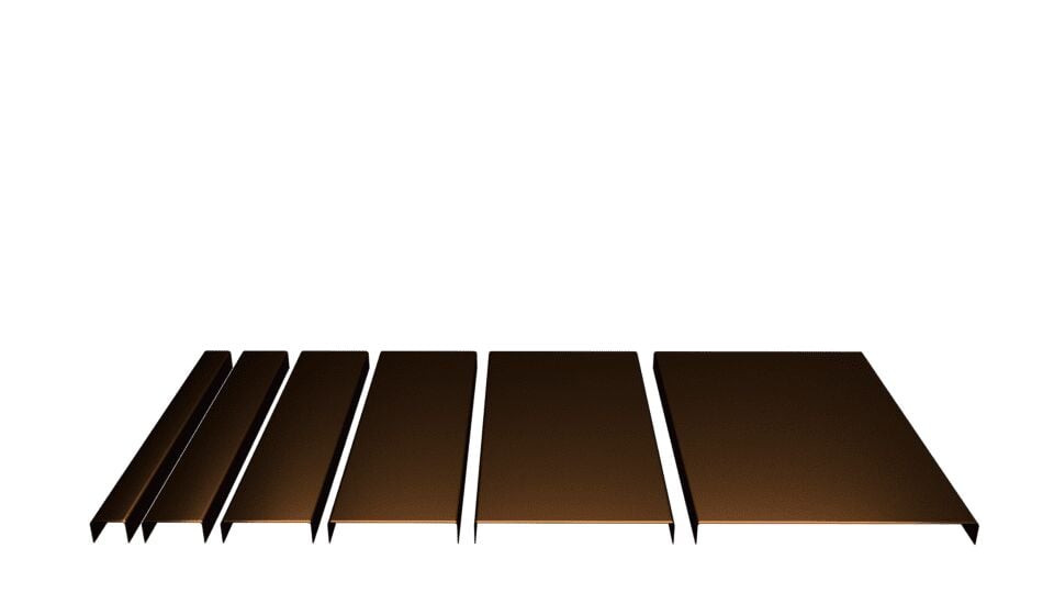 SERAMİK BORDÜR 10MM PASLANMAZ ÇELİK BRONZ AYNA (2,44 MT)