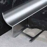 SERAMİK PROFİLİ 8 MM PASLANMAZ ÇELİK İÇ KÖŞE AÇIK OVAL AYNA 2,44 MT