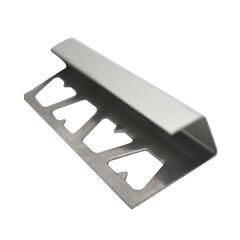 SERAMİK PROFİLİ 8 MM PASLANMAZ ÇELİK DIŞ KÖŞE AÇIK KARE AYNA 2,44 MT