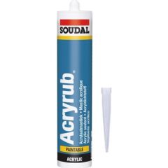 SOUDAL SİLİKONİZE MASTİK 500 GR BEYAZ